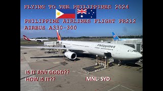 FLYING PHILIPPINE AIRLINES - SYDNEY TO MANILA | HOW IS IT? Flight PR212 Experience Airbus A330-300