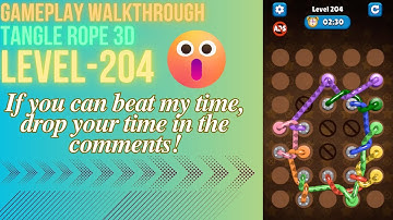 TANGLE ROPE 3D : LEVEL 204 WALKTHROUGH