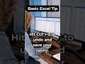 Accidentally overwritten something in Excel - fixed easily!