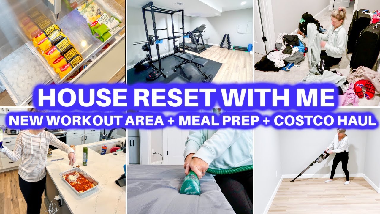 CLEAN WITH ME  HOUSE RESTOCK  RESET  RESET ROUTINE  CLEANING MOTIVATION MEAL PREPJAMIES JOURNEY