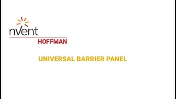 Universal Barrier Panel Installation | nVent HOFFMAN