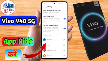 how to hide app in vivo v40, vivo v40 app hide kaise kare