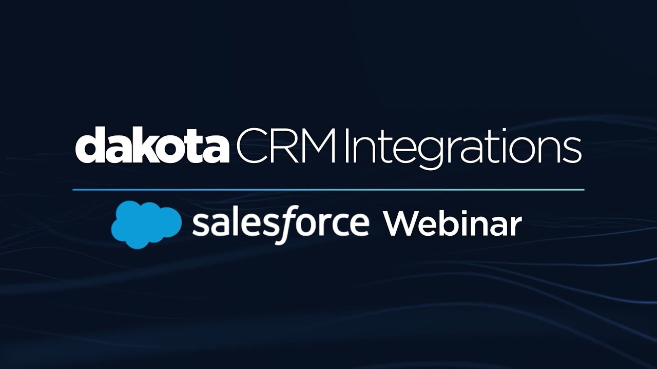 CRM Integrations - Salesforce Webinar - YouTube