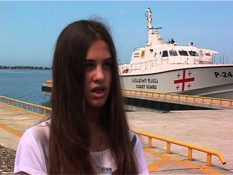 მოსწავლეებმა სანაპირო დაცვის ფოთის ბაზა დაათვალიერეს 26 05 2015