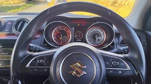 How to reset the time and date on a 2017-2024 Suzuki Swift