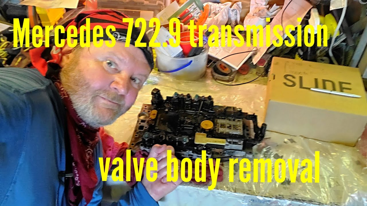 Mercedes 722.9 transmission valve body removal. YouTube