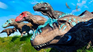 Giganotossauros e Tiranossauros Aliados! Dinossauros das Trevas versus Luz | The Isle | (PT/BR)