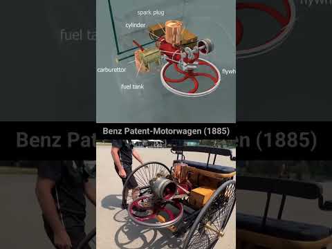سيارة بنز باتنت موتور واجن دراجة نارية حاصلة على براءة اختراع ص نعت عام 1885 أول سيارة قديمة ت 