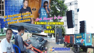 Cek Sound Hajatan 2 Set Bikin Horeg || TRIMO LUWUNG VS IDEAL SOUND SYSTEM