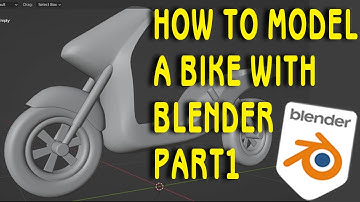 Blender 3d:  Blender Tutorial - How to model a scooter Vespa in blender.
