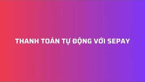 Tích hợp SePay
