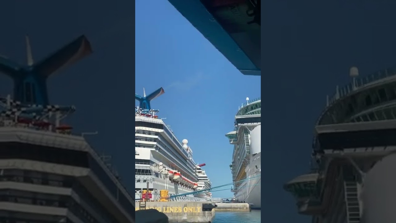 Carnival sunshine docked at the Bahamas #shorts