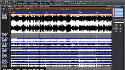 The Time Ruler in MOTU Digital Performer