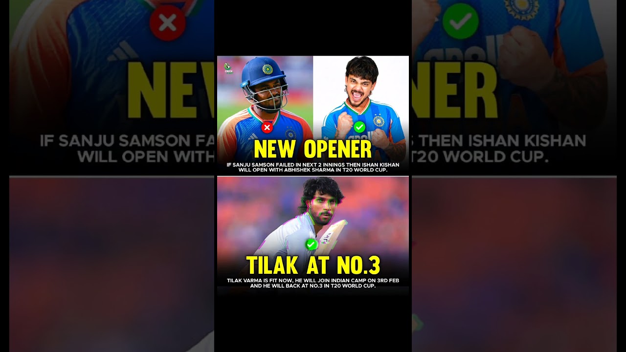 New opener & Tilak Varma update before T20 WC 🚨 