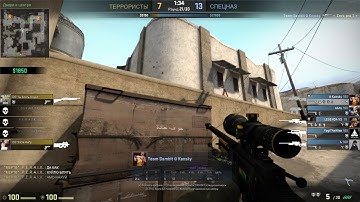 CS:GO | -3 AWP fast zoom под флешкой