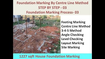 Foundation Marking By Centre Line Method