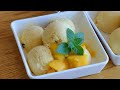 超簡單的芒果冰淇淋球，在家自己做細膩無冰渣，奶香濃郁冰爽解暑【夏媽廚房】