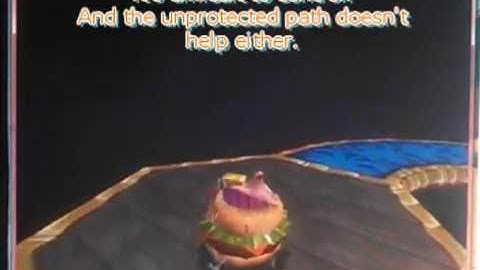 Patrick in the final boss/Patty Wagon in SpongeBall Challenge (TSSM PS2 HACK)