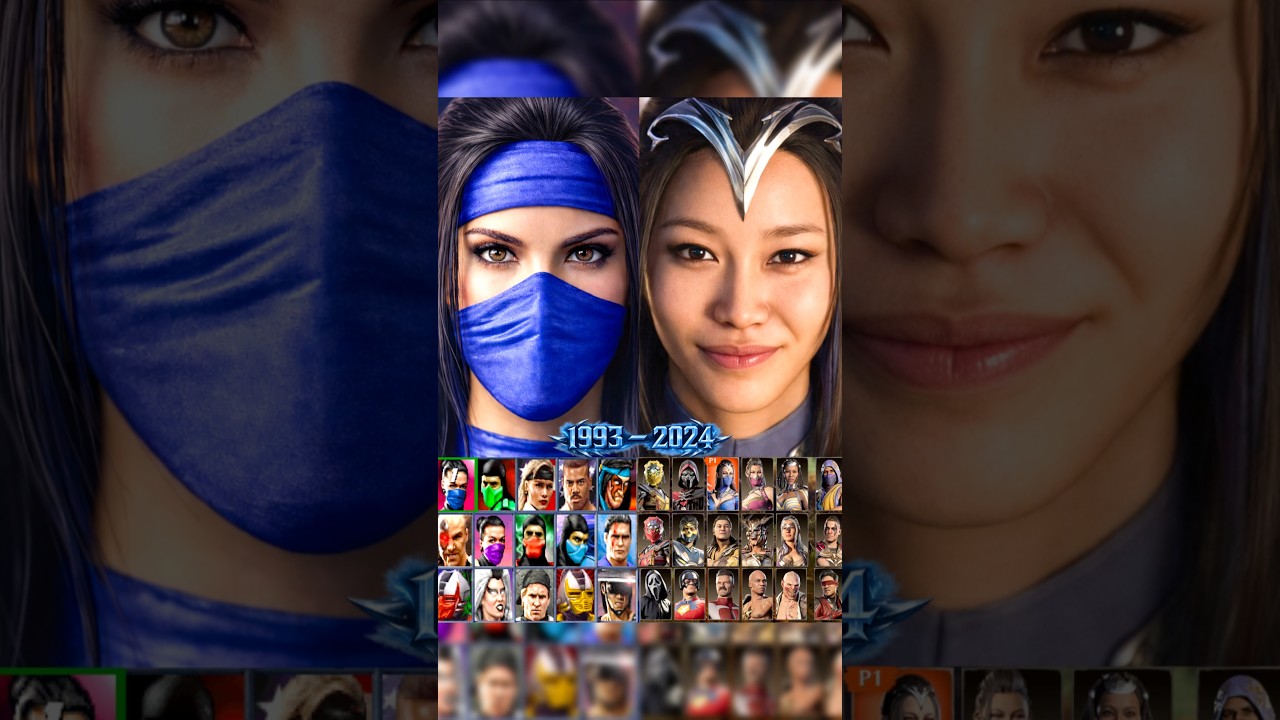 Kitana Selection Menu Evolution in All Mortal Kombat Games #mortalkombat