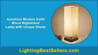 aooshine minimalist solid wood table lamp bedside screenshot 3