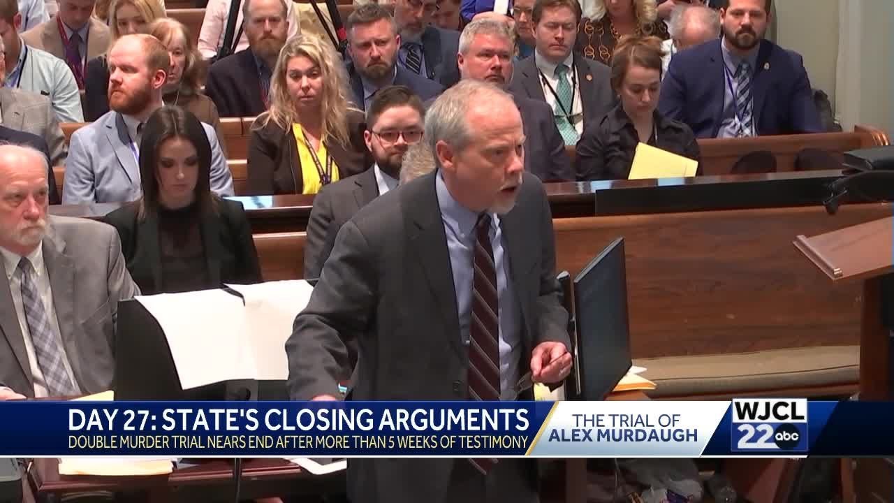 Closing arguments begin in Alex Murdaugh double murder trial, jury ...