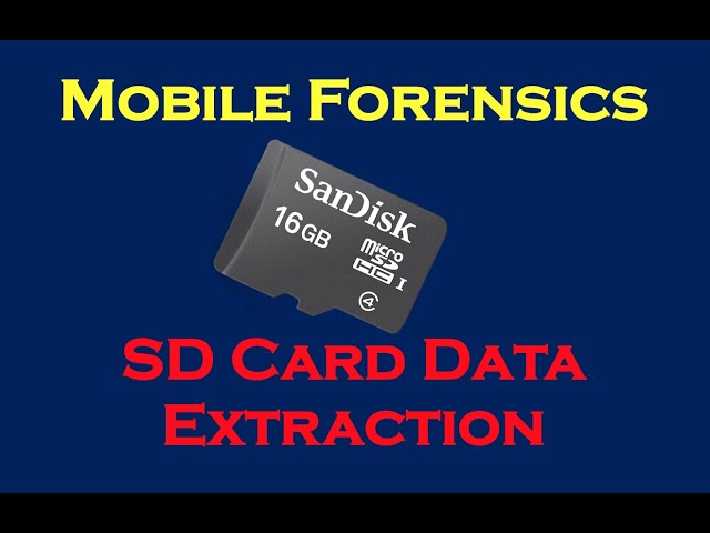 A Demo of SD Card Data Extraction - Cellebrite UFED 4PC class=