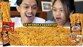 MAKAN SAMYANG BULDAK, MIE BONCABE LV15, MIEGHETTI BOLOGNESE, INDOMIE GORENG CAMPUR JADI SATU!!