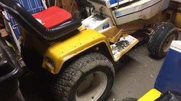Chain up on the cub cadet 1650 and drive around in the snow
