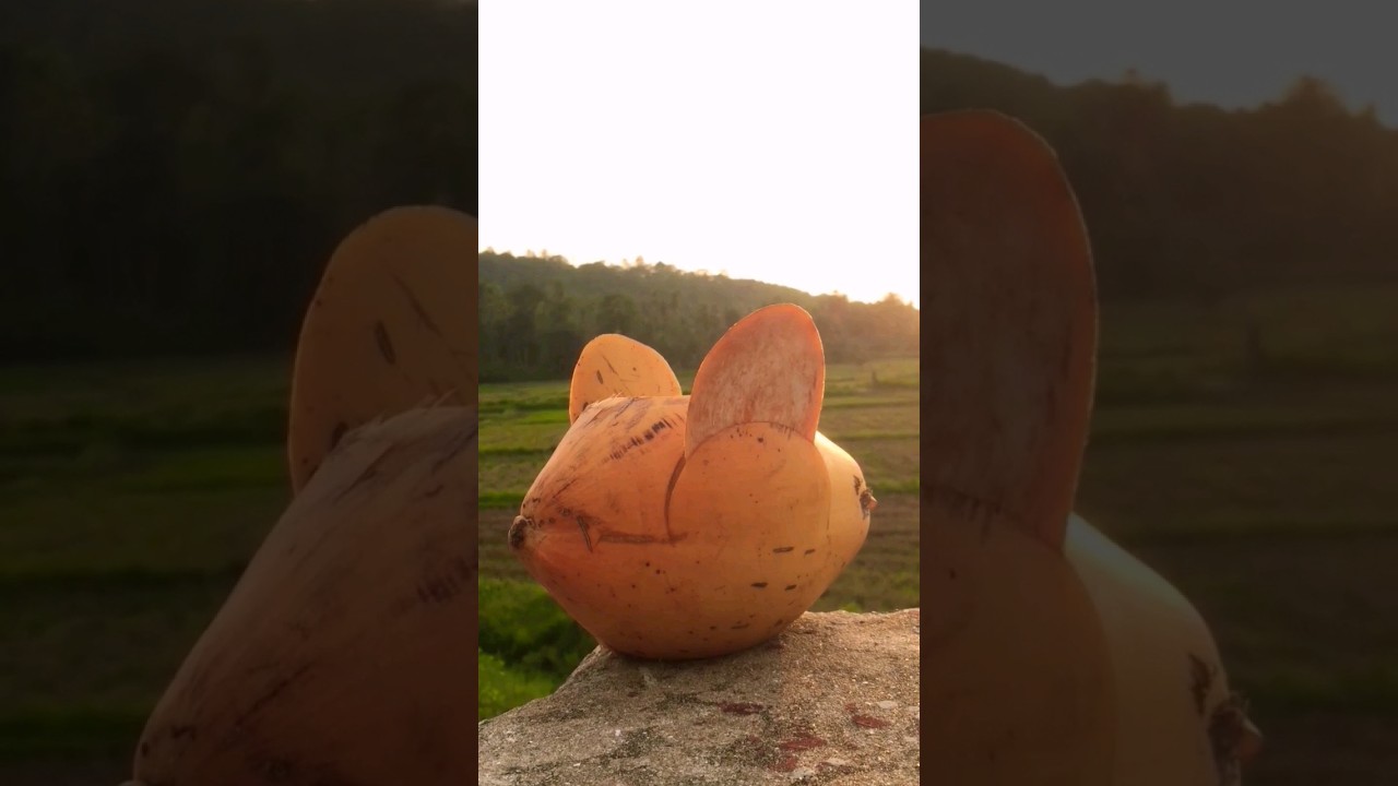 Amazing king coconut cutting  👑 coconut birds 🐦  