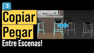 Cómo copiar y pegar objetos entre escenas en 3ds Max