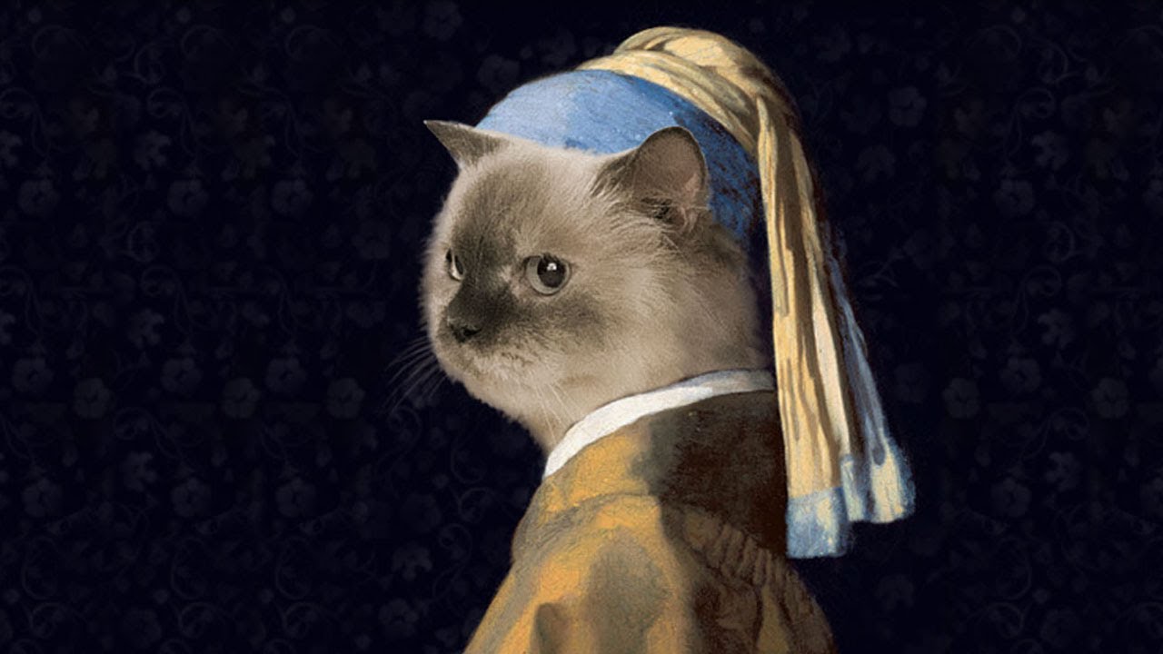 Cat Art : Famous Paintings Improved by Cats