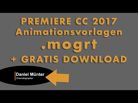 Animationsvorlagen in Premiere verwenden(.mogrt)