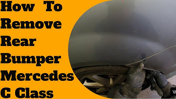How to remove/replace rear bumper Mercedes C Class 2011