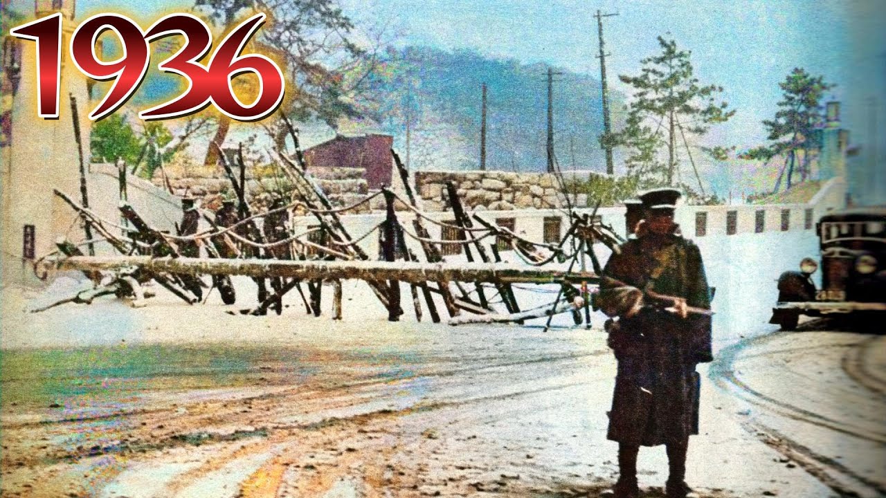 1936年 二・二六事件の白黒写真をカラー化し、現場を巡ってみた - YouTube