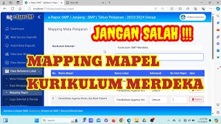HOW TO MAPPING INDEPENDENT CURRICULUM SUBJECTS IN KM 03 SMP ERAPORT