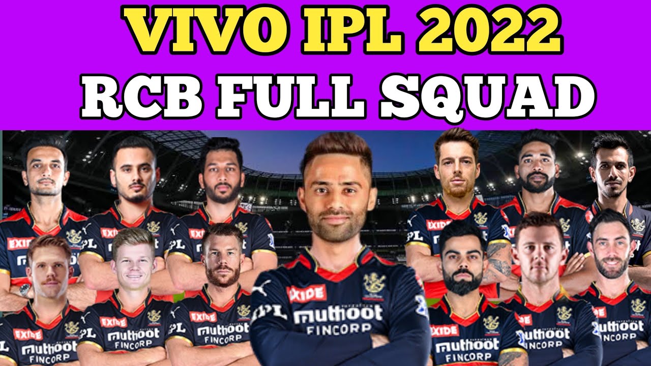 VIVO IPL 2022| ROYAL CHALLENGERS BANGALORE FULL CONFIRMED SQUAD IPL 2022| RCB FINAL SQUAD | WARNER