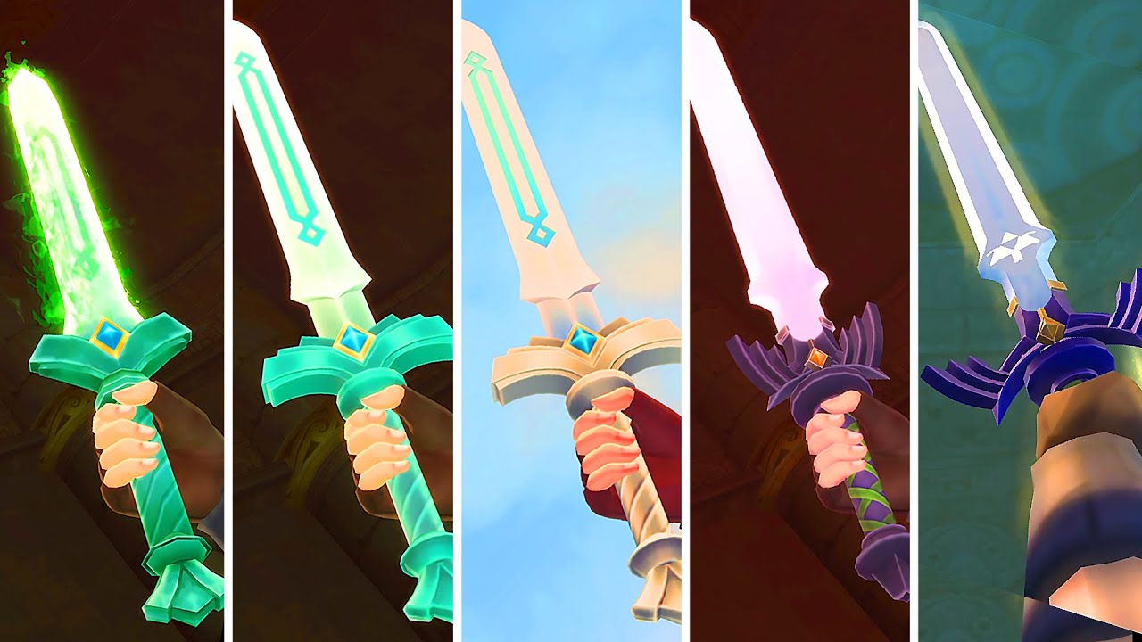 The Legend Of Zelda Skyward Sword Hd All Goddess To Master Sword Upgrades Youtube