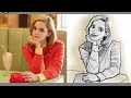 How to Draw from References Part-2 | cartoon portrait | drawing from images