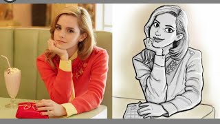 How to Draw from References Part-2 | cartoon portrait | drawing from images