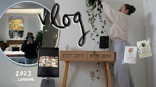 day in my life!! room updates, decor shopping, 2023 goals &amp; habits