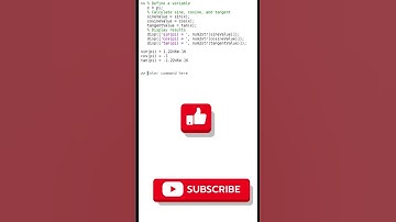 basic trigonometry functions |matlab 5 |  #programming