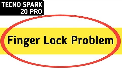 fingerprint sensor not working tecno Spark 20 Pro, how to fix fingerprint problem in tecno Spark 20