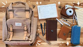 what's in my bag  packing my stationery for a cabin trip