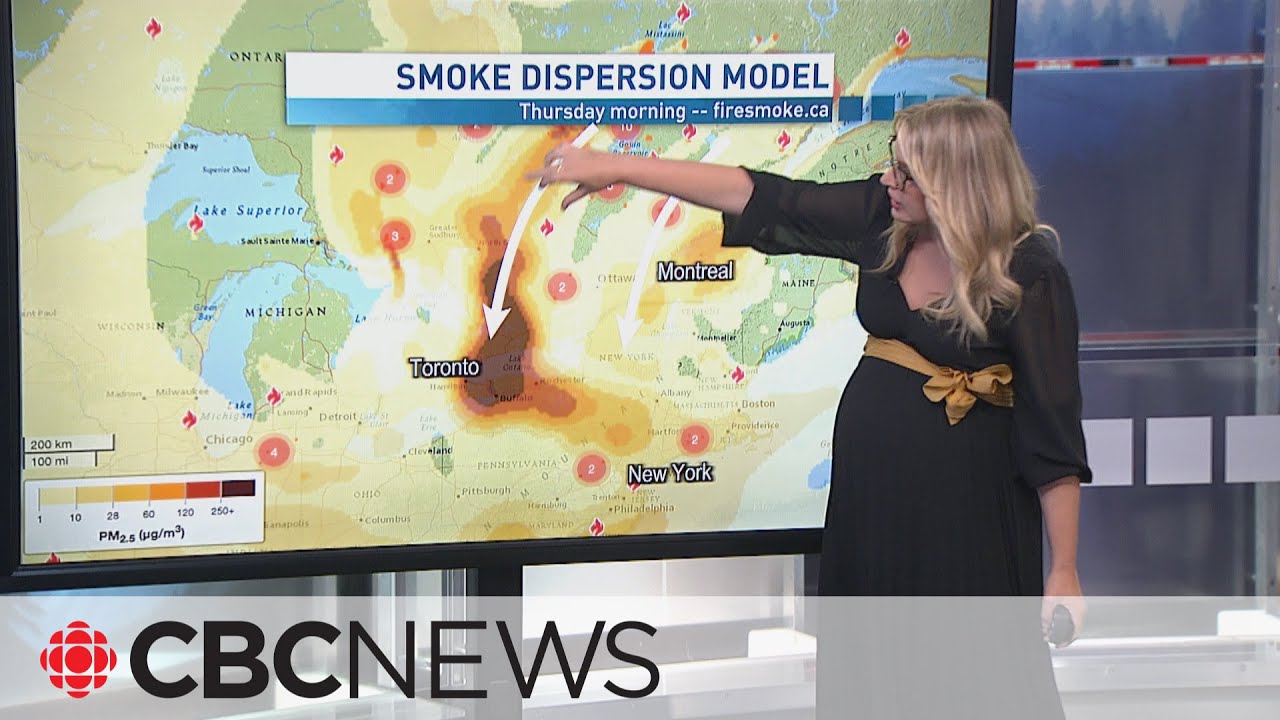 Fresh plume of wildfire smoke heading to southern Ontario Thursday