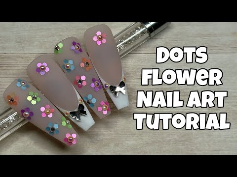 Pastel Dot Flower Nail Art | Nail Sugar