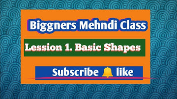 Mehndi Class-1 /how to learn Mehndi for beginners/line practice/mehndi class/Mehndi course/Mehndi