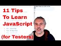 Tips And Resources For Learning JavaScript (for testers)