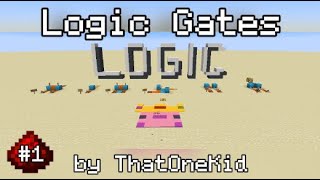 Minecraft Redstone Tutorial #1: Logic Gates