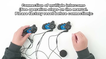GEARELEC GX8 Motorcycle Helmet Intercom Bluetooth Headset Intercom Mode Connection Method