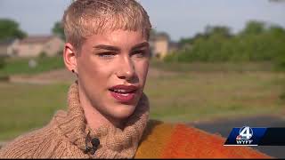Upstate prom king who wore makeup, skirt, corset-style top reacts to social media critics
